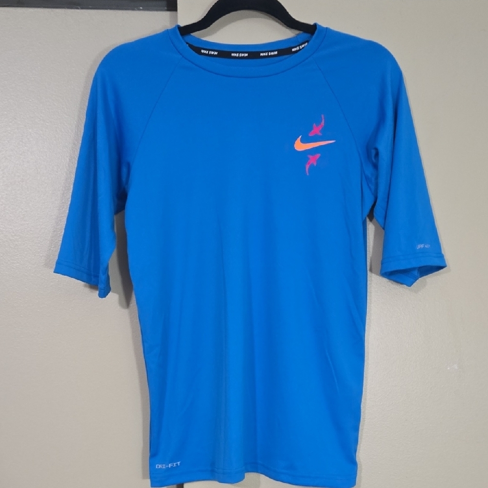 Nike Swim Blue Dri-FIT T-Shirt Size XL